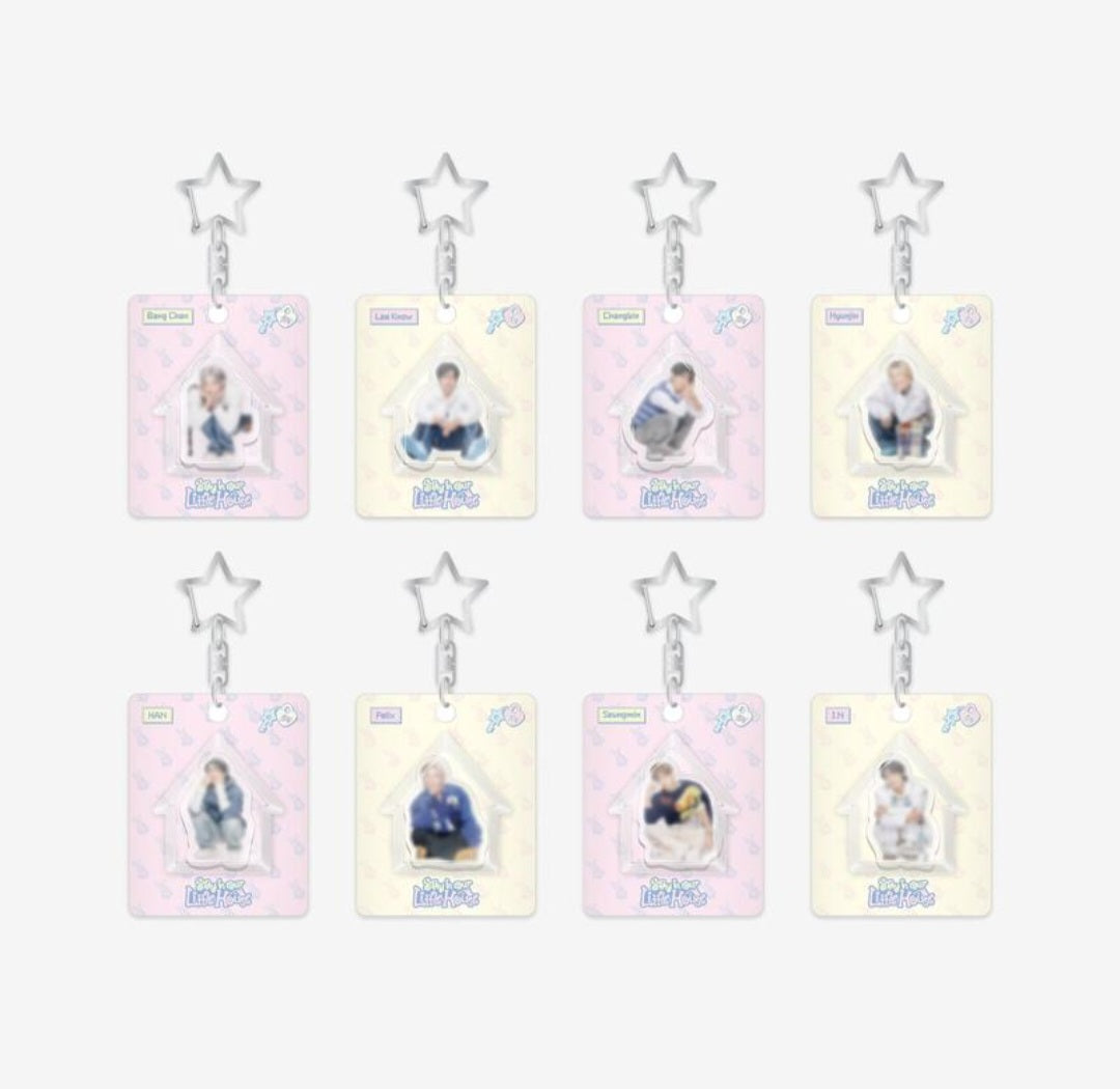 Mini Block keyring Stay in our little house